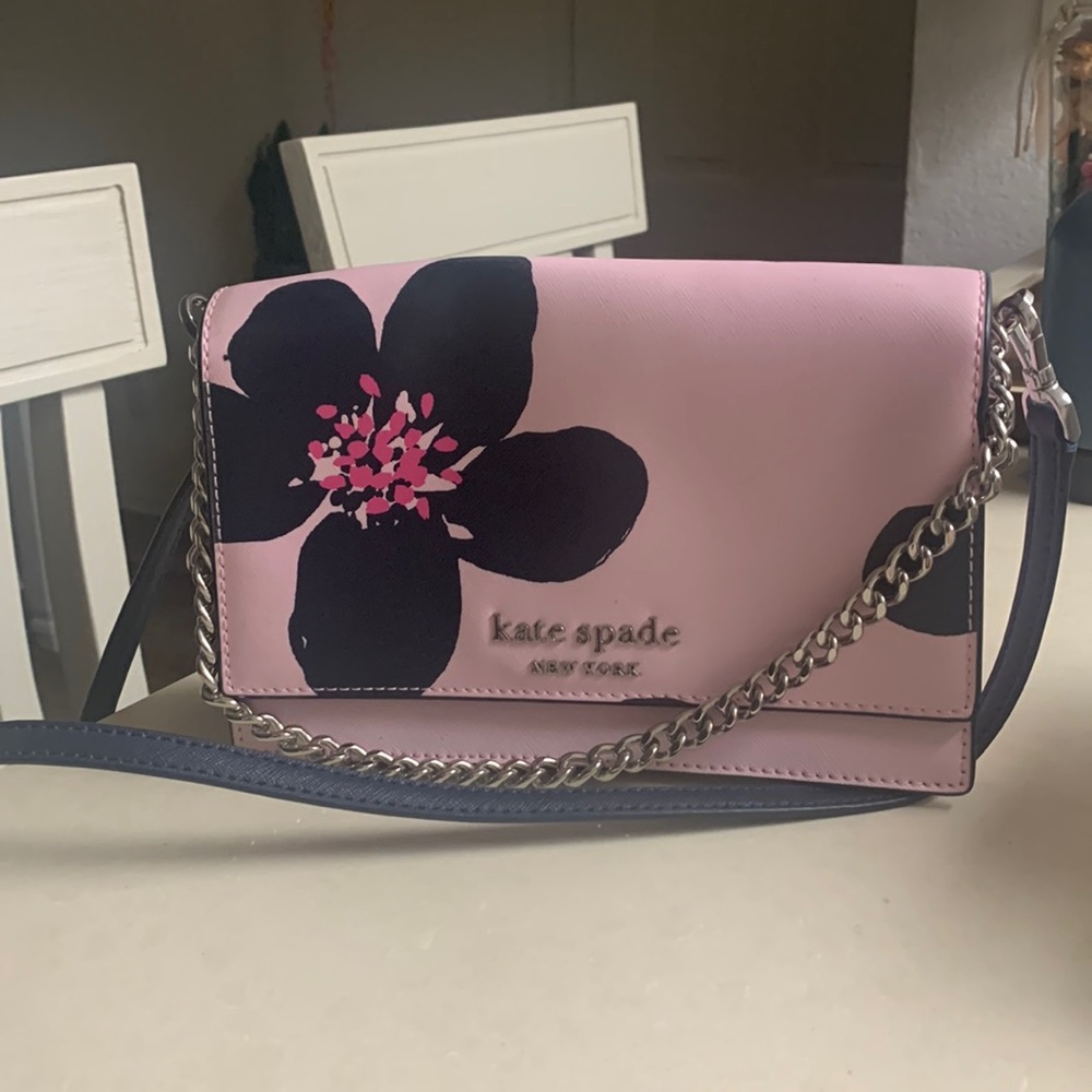 Never used Kate Spade floral Crossbody bag